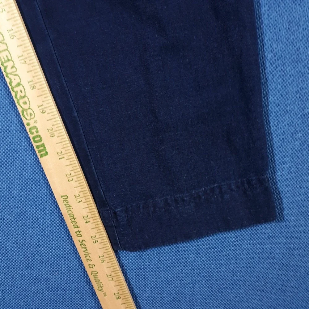 Banana Republic Linen Blend Jumpsuit Size S Tall Indigo Utility One Piece Safari